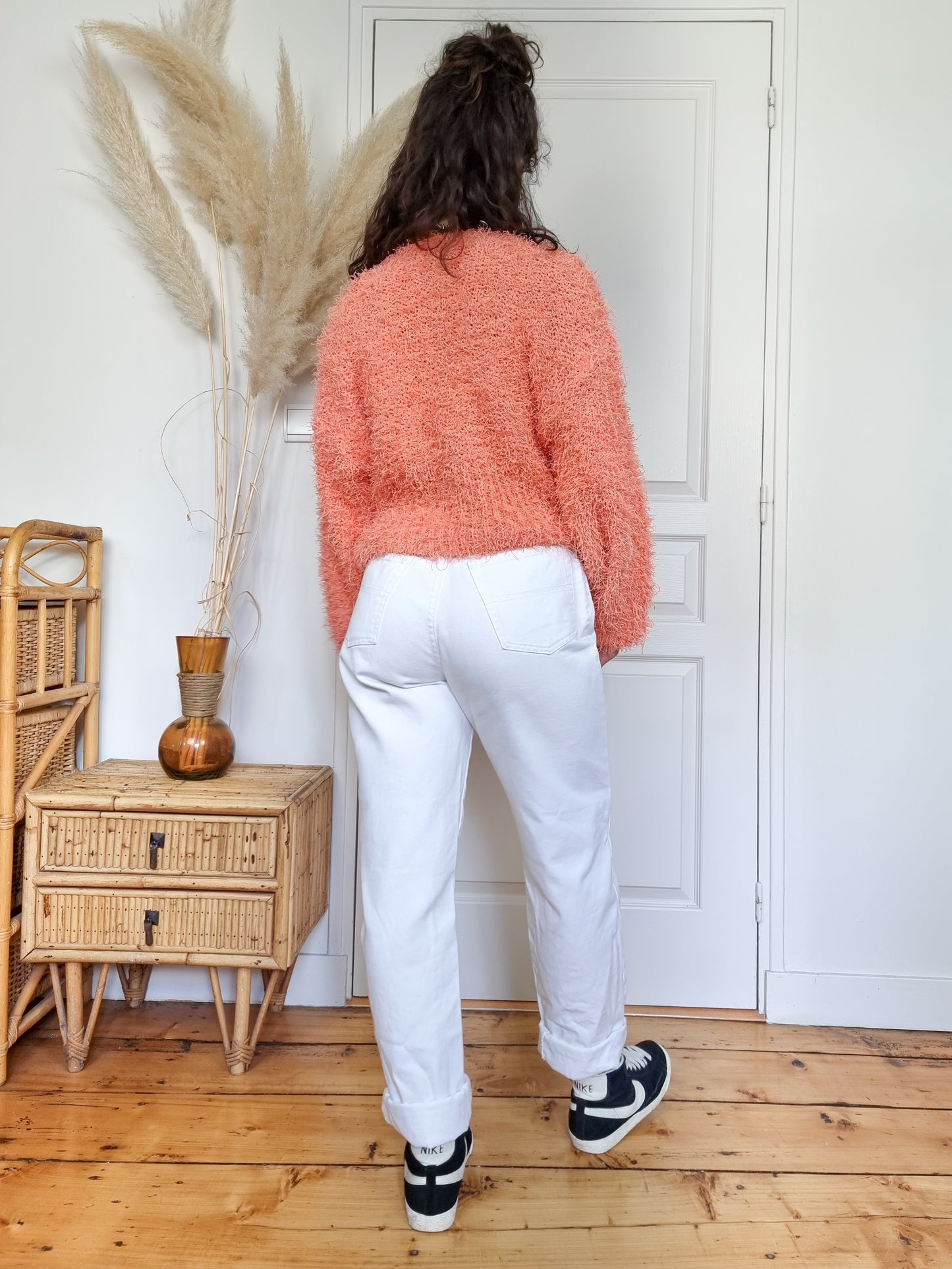 Cardigan New Passion rose saumon 80’s