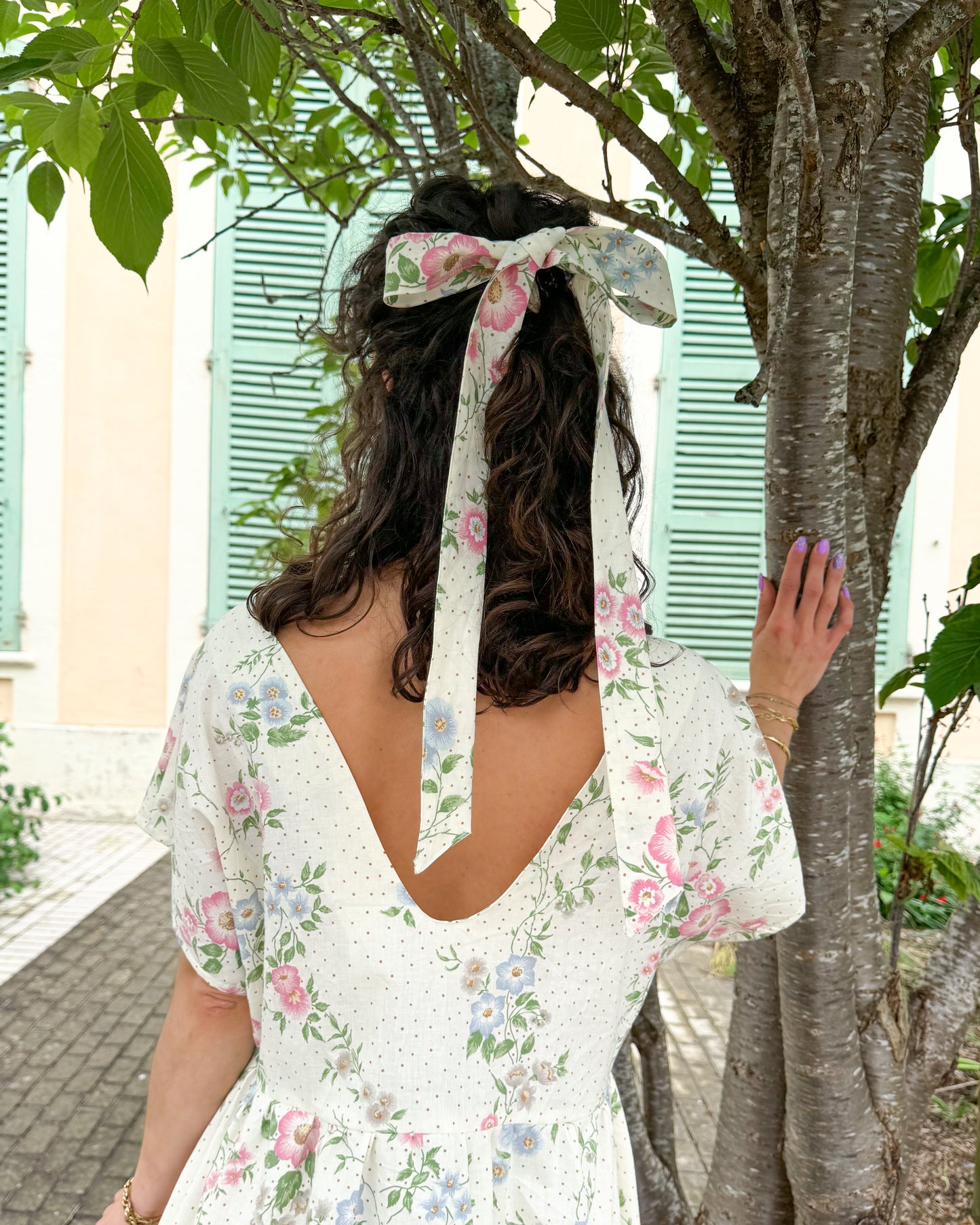 Robe Iris fleurie