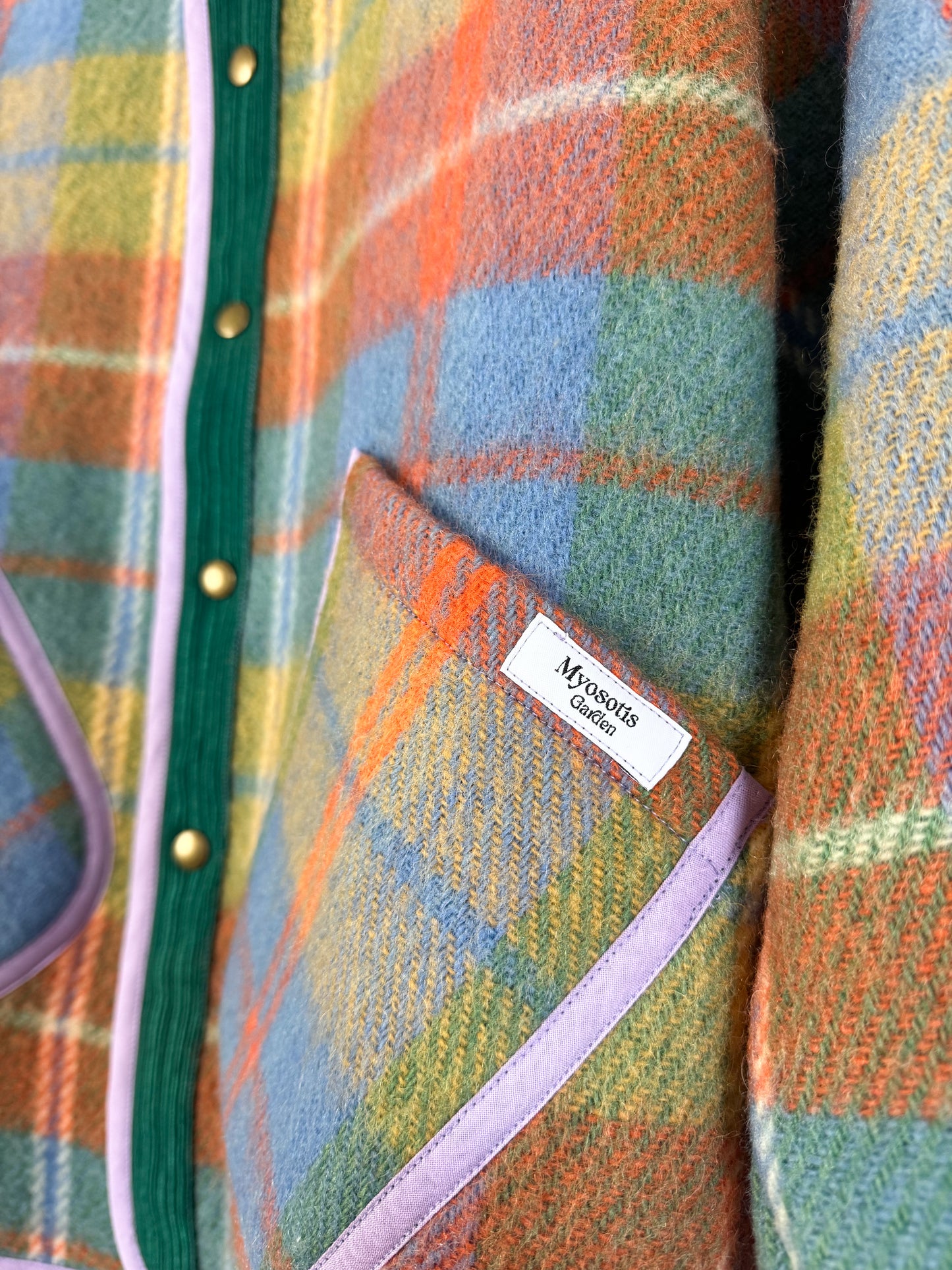 Veste Mimosa laine tartan