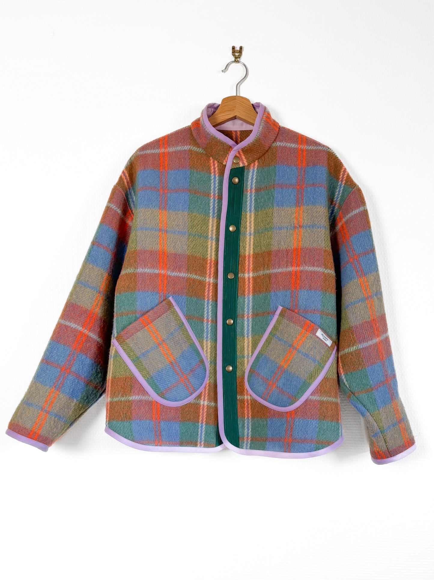 Veste Mimosa laine tartan