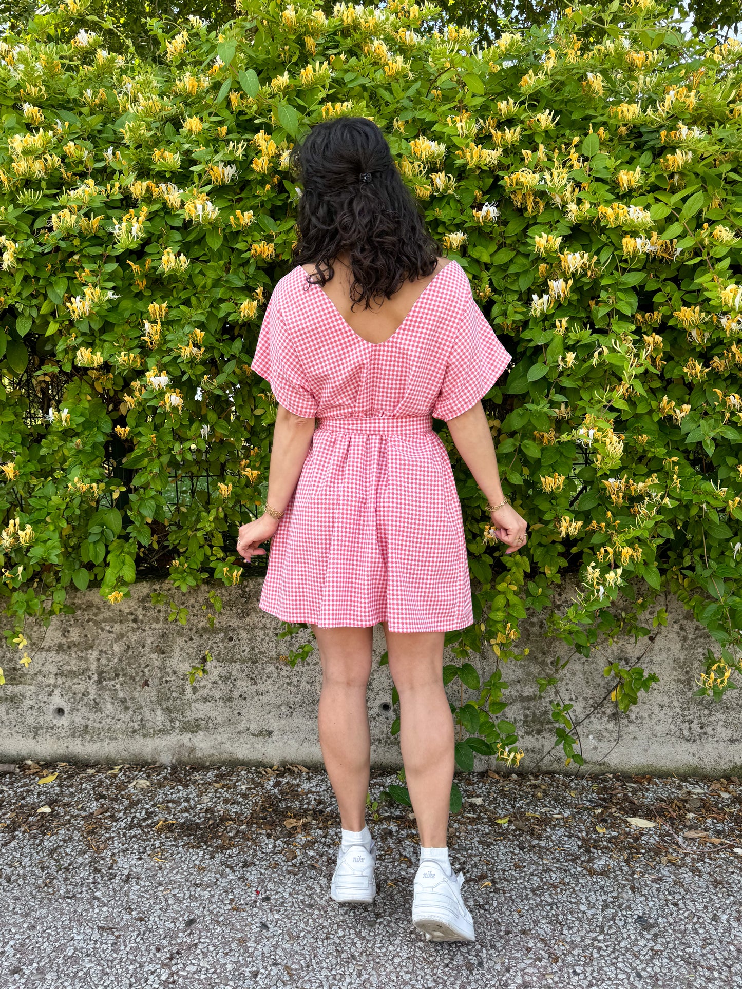 Robe Iris vichy rose