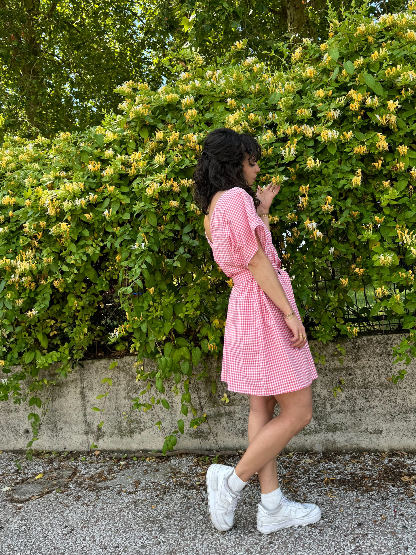 Robe Iris vichy rose