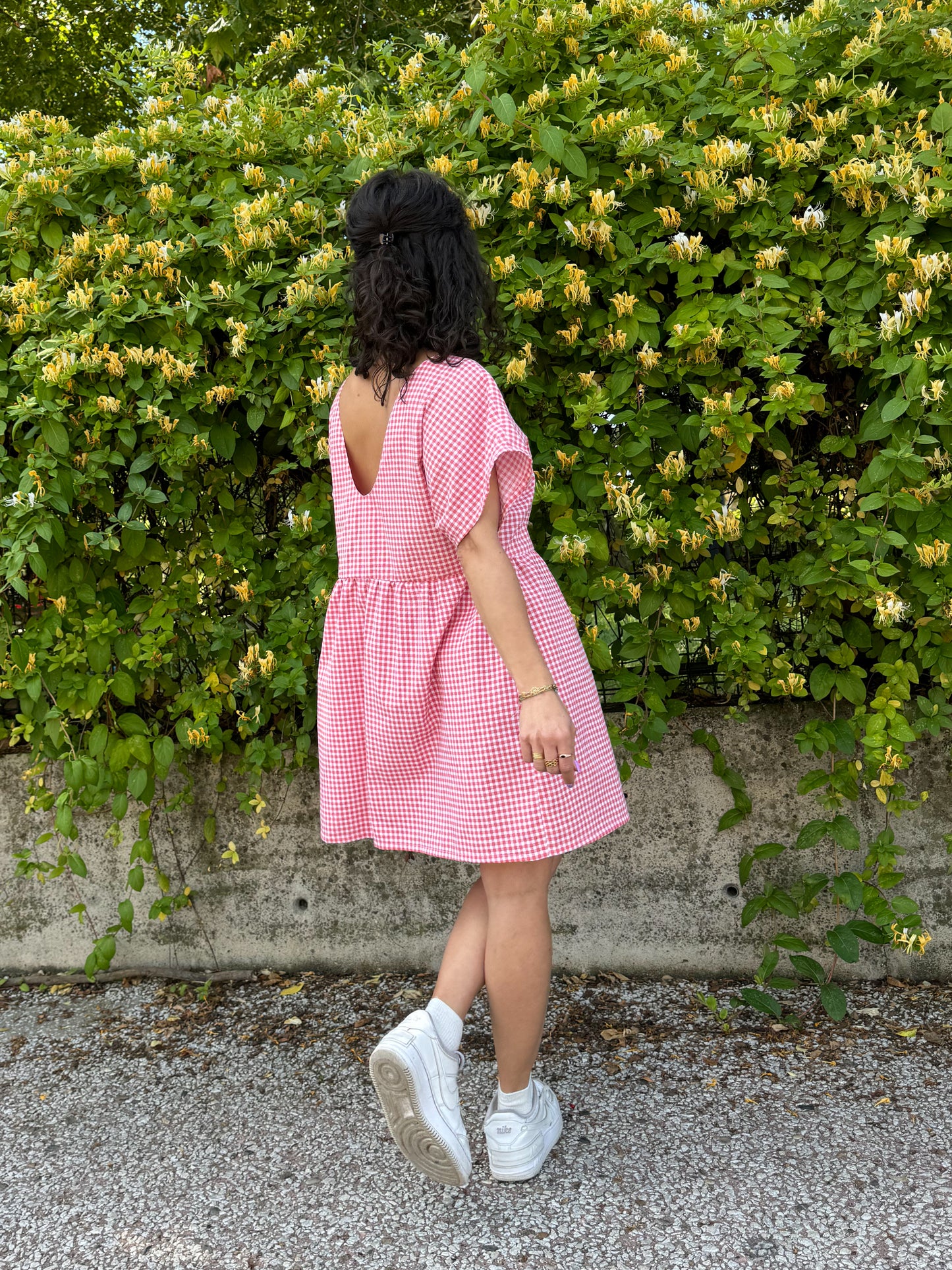 Robe Iris vichy rose