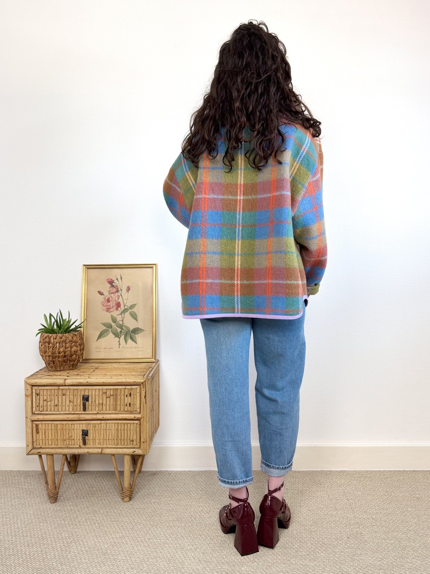 Veste Mimosa laine tartan