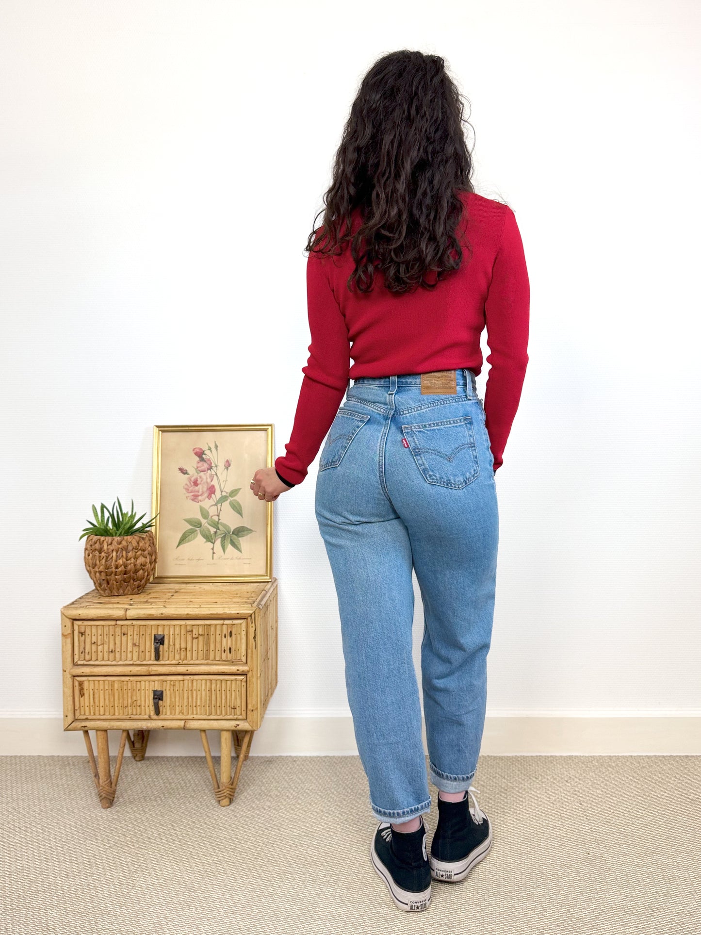 Cardigan fin rouge 90's