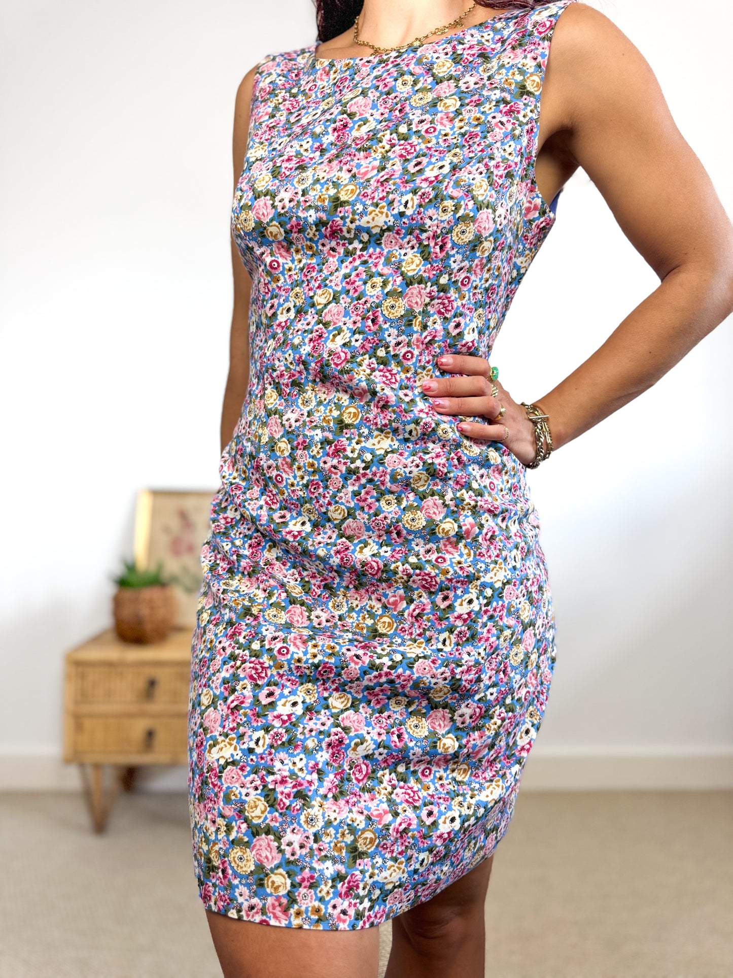 Robe 90s motif fleuri