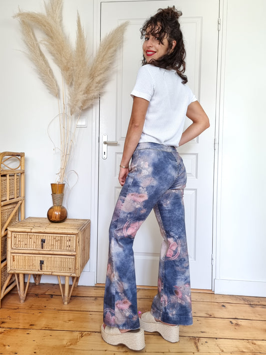 Teddy Smith - Jean 2000's motif fleuri