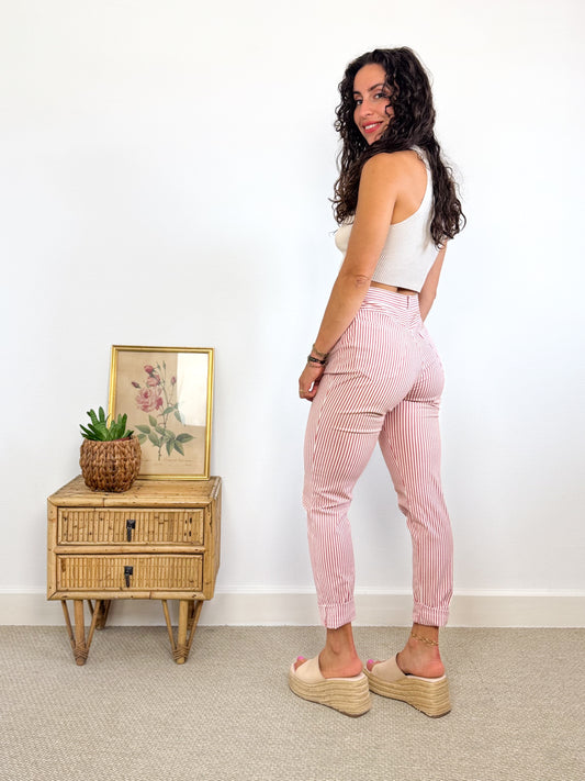Pantalon rayé taille haute Cyrillus 90's