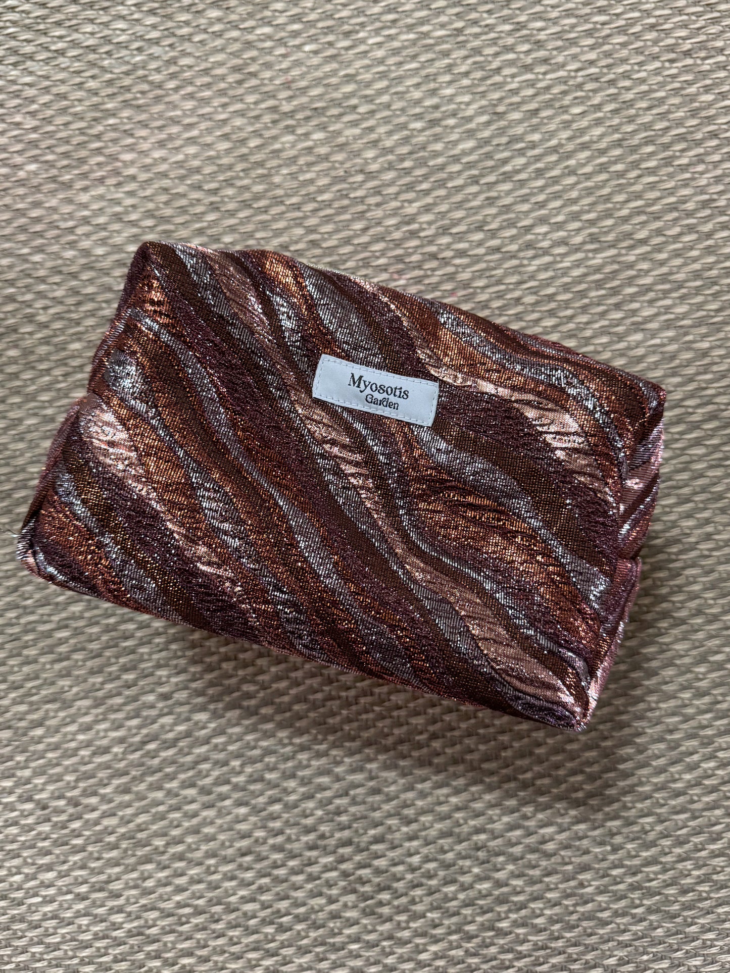 Trousse de toilette 60's zébrée marron