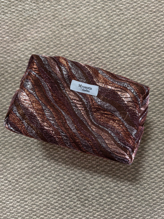 Trousse de toilette 60's zébrée marron